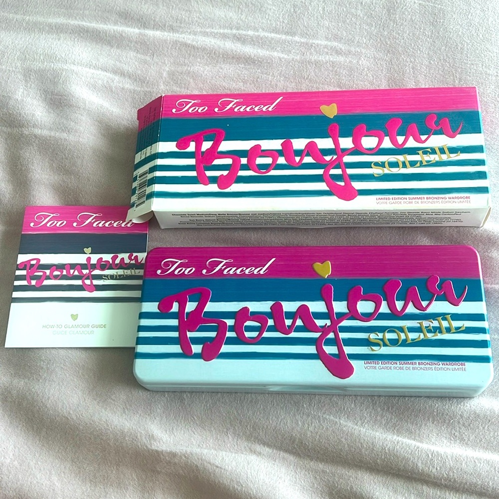 NWT: Too Faced Bonjour Soleil limited edition bronzer set